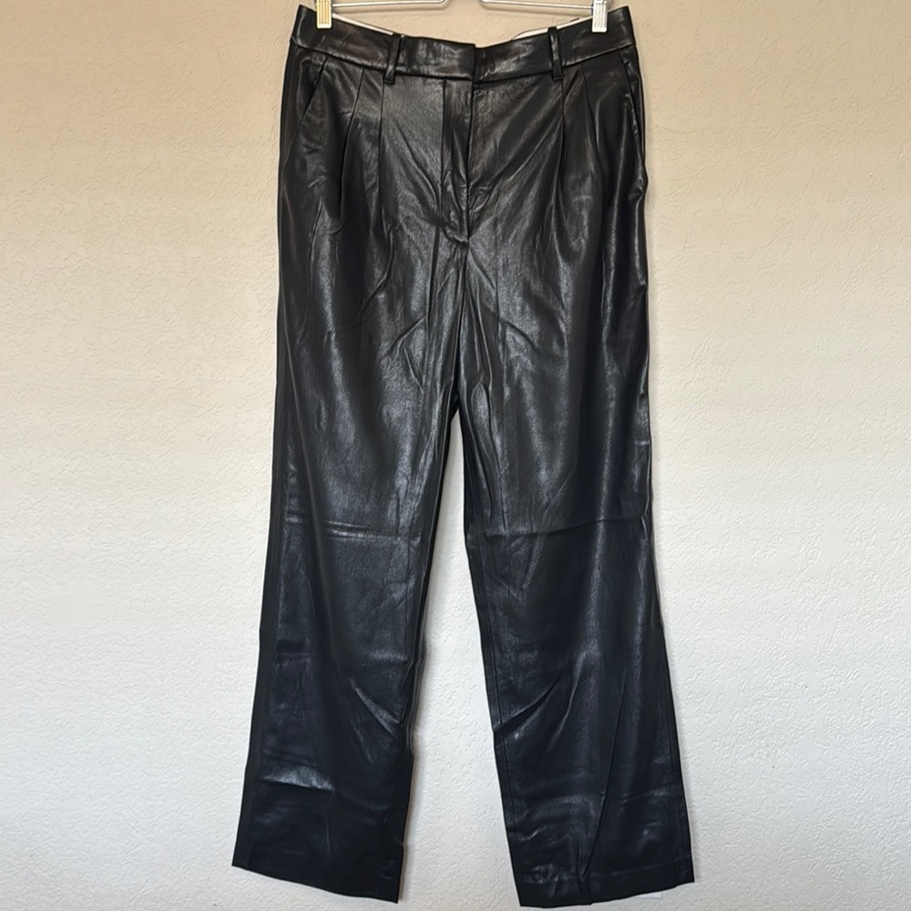 Wilfred Black Vegan Leather Effortless Pants